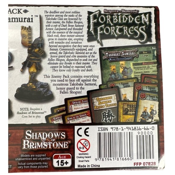 Shadows of Brimstone: Forbidden Fortress Takobake Samurai Enemy Pack New Sealed - Picture 3 of 3